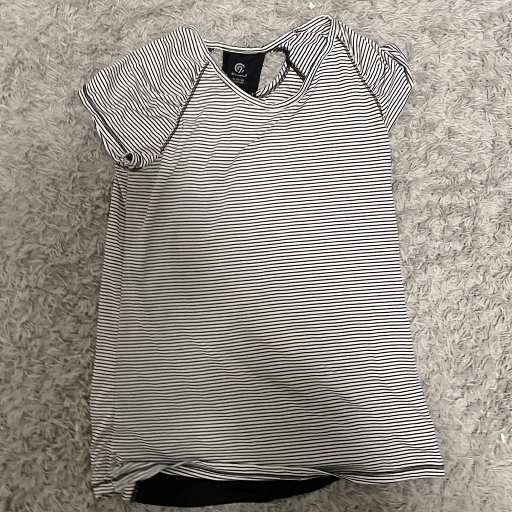 black and white striped kids champion shirt